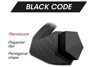 Tenisa raķešu stīgas Tecnifibre BLACK CODE 200m, 1.32mm, Melnā krāsa cena un informācija | Āra tenisa preces | 220.lv