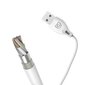 Dudao USB / Lightning data charging cable 2.4A 1m white (L4L 1m white) cena un informācija | Savienotājkabeļi | 220.lv