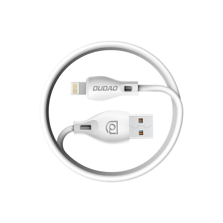 Dudao USB / Lightning data charging cable 2.4A 1m white (L4L 1m white) цена и информация | Savienotājkabeļi | 220.lv