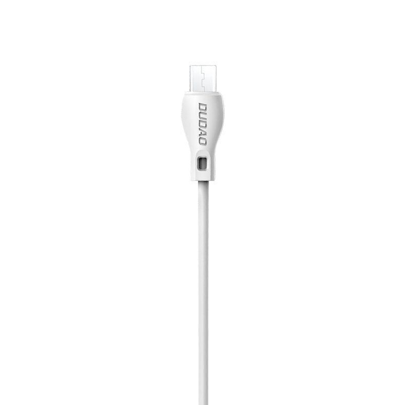 Dudao micro USB data charging cable 2.4A 1m white (L4M 1m white) cena un informācija | Savienotājkabeļi | 220.lv