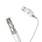 Dudao micro USB data charging cable 2.4A 1m white (L4M 1m white) cena un informācija | Savienotājkabeļi | 220.lv