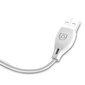 Dudao micro USB data charging cable 2.4A 1m white (L4M 1m white) cena un informācija | Savienotājkabeļi | 220.lv