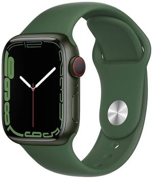 Смарт-часы Apple Watch Series 7 (GPS + Cellular LT, 41 мм) Green Aluminium Case with Clover Sport Band цена и информация | Смарт-часы (smartwatch) | 220.lv