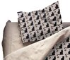 Gultas lina gultas veļa / pārvalks 200 x 200 cm ar 2 spilvendrānām / kaķu dizains cena un informācija | Gultas veļas komplekti | 220.lv
