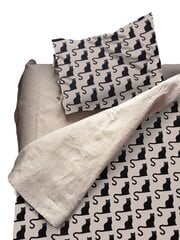 Gultas lina gultas veļa / pārvalks 200 x 200 cm ar 2 spilvendrānām / kaķu dizains цена и информация | Постельное белье | 220.lv