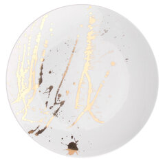 Splendor šķīvis, 28 cm, balts ar zeltu cena un informācija | Trauki, šķīvji, pusdienu servīzes | 220.lv
