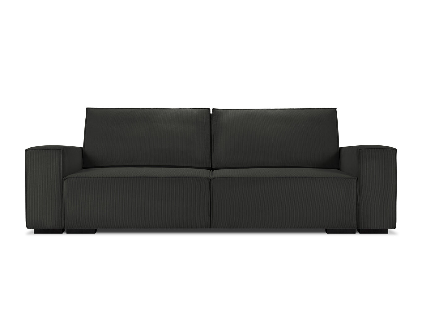 Trīsvietīgs dīvāns Micadoni Home Eveline, melns cena un informācija | Dīvāni | 220.lv