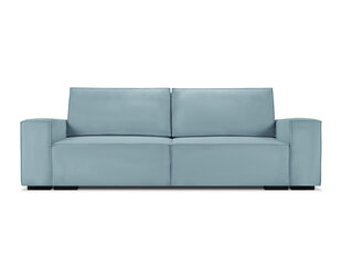Trīsvietīgs dīvāns Micadoni Home Eveline, gaiši zils cena un informācija | Dīvāni | 220.lv