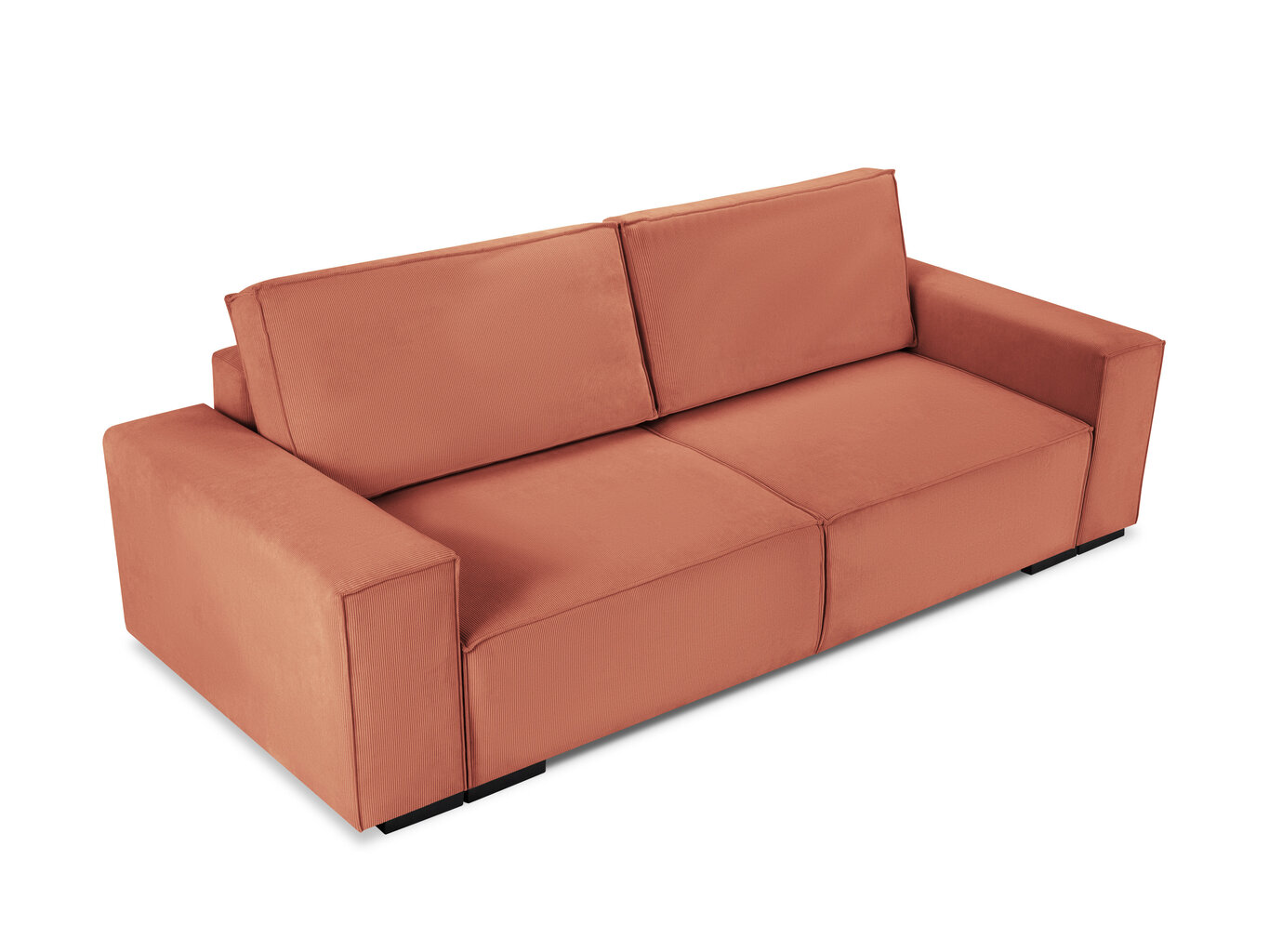 Trīsvietīgs dīvāns Micadoni Home Eveline, rozā cena un informācija | Dīvāni | 220.lv