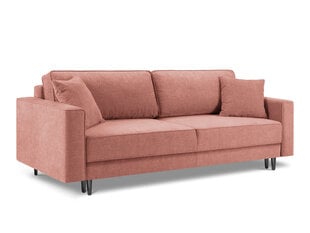 Trīsvietīgs dīvāns Micadoni Home Dunas, rozā/melns cena un informācija | Dīvāni | 220.lv