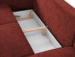 Trīsvietīgs dīvāns Micadoni Home Dunas, sarkans/melns cena un informācija | Dīvāni | 220.lv