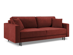 Trīsvietīgs dīvāns Micadoni Home Dunas, sarkans/melns цена и информация | Диваны | 220.lv