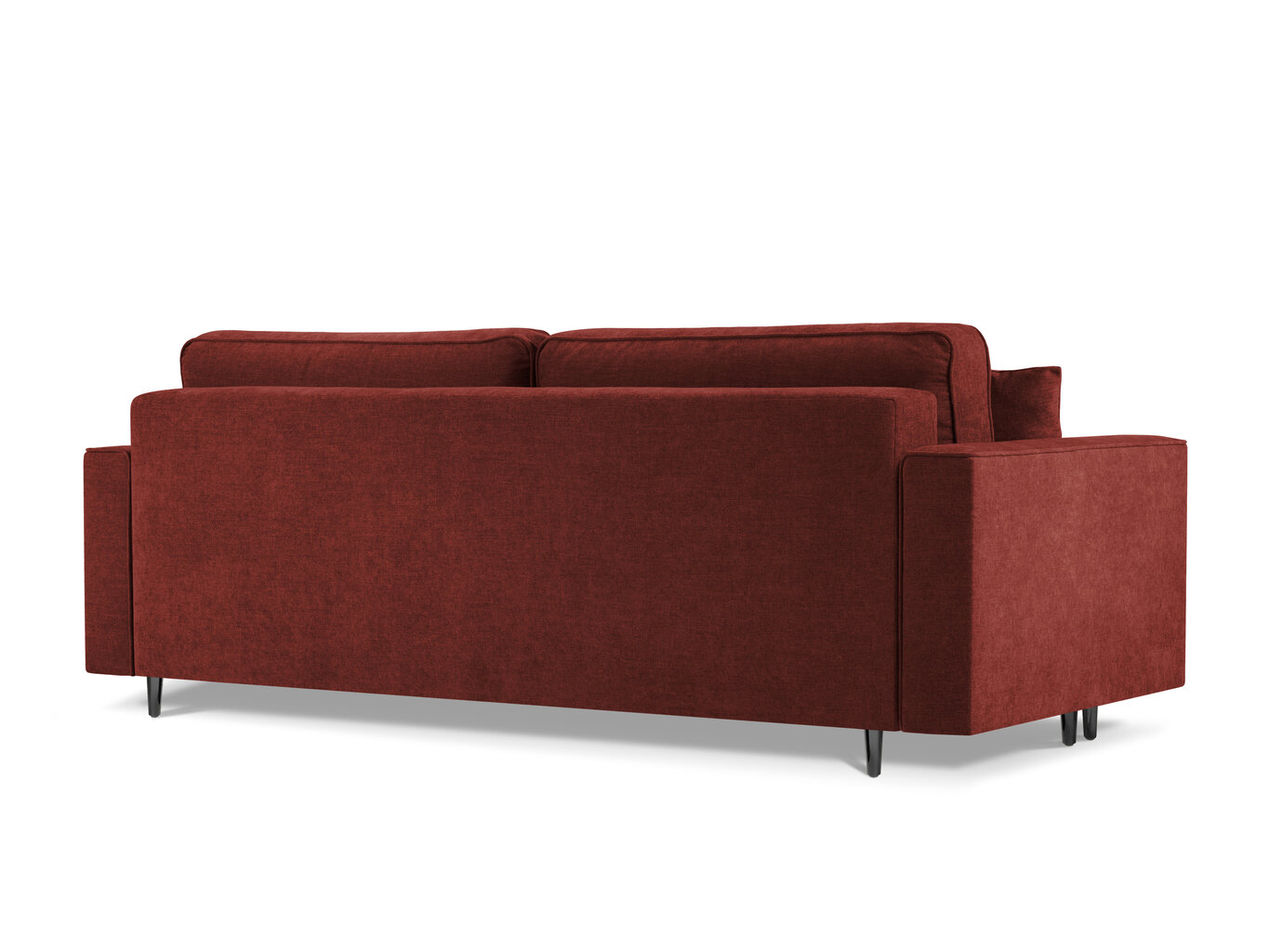 Trīsvietīgs dīvāns Micadoni Home Dunas, sarkans/melns cena un informācija | Dīvāni | 220.lv