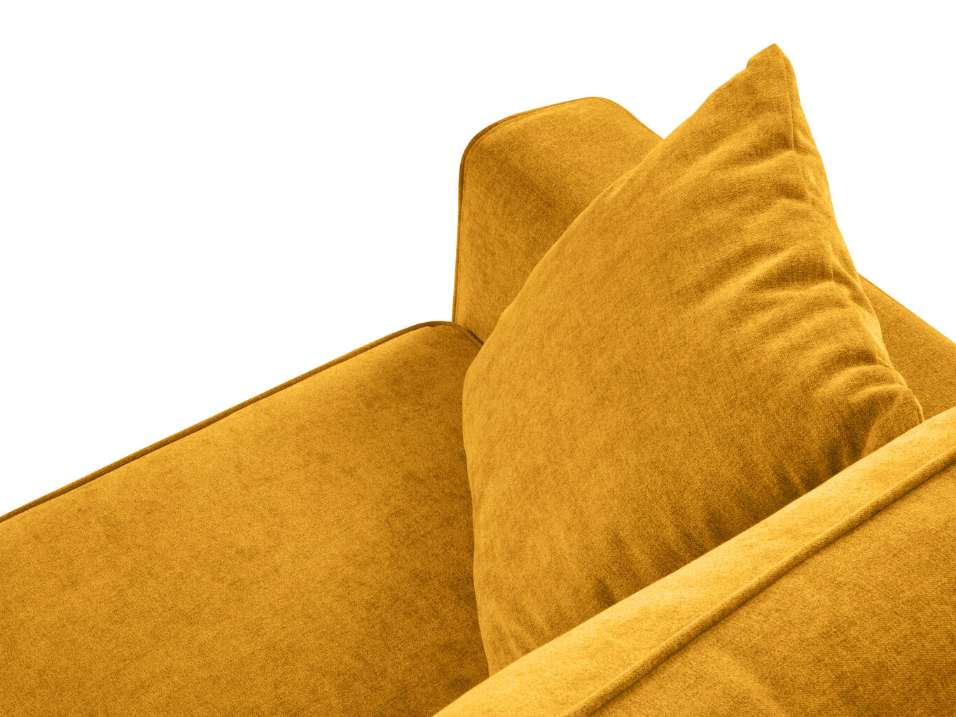 Trīsvietīgs dīvāns Micadoni Home Dunas, dzeltens/melns цена и информация | Dīvāni | 220.lv
