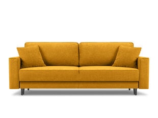 Trīsvietīgs dīvāns Micadoni Home Dunas, dzeltens/melns цена и информация | Диваны | 220.lv