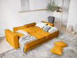 Trīsvietīgs dīvāns Micadoni Home Dunas, dzeltens/melns cena un informācija | Dīvāni | 220.lv