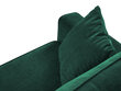 Trīsvietīgs dīvāns Micadoni Home Dunas, zaļš/melns цена и информация | Dīvāni | 220.lv