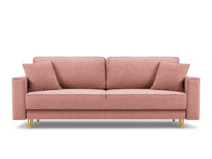 Трехместный диван Micadoni Home Dunas, розовый/золотой цена и информация | Диваны | 220.lv