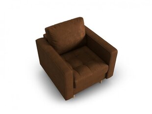Mākslīgās ādas krēsls Micadoni Home Gobi, tumši brūns cena un informācija | Atpūtas krēsli | 220.lv