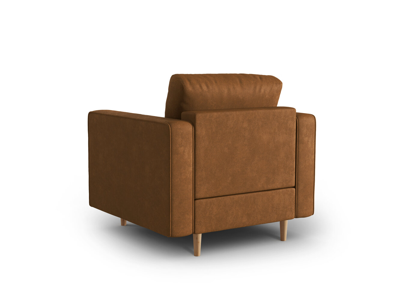Mākslīgās ādas krēsls Micadoni Home Gobi, brūns цена и информация | Atpūtas krēsli | 220.lv