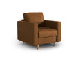Mākslīgās ādas krēsls Micadoni Home Gobi, brūns цена и информация | Atpūtas krēsli | 220.lv