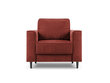 Krēsls Micadoni Home Dunas, sarkans/melns cena un informācija | Atpūtas krēsli | 220.lv
