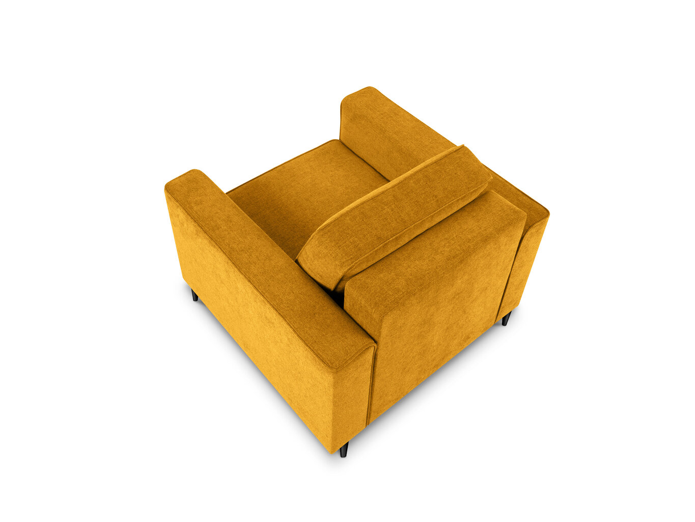 Krēsls Micadoni Home Dunas, dzeltens/melns cena un informācija | Atpūtas krēsli | 220.lv