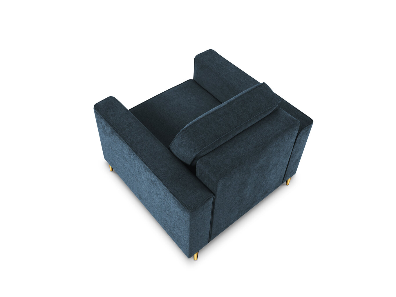 Krēsls Micadoni Home Dunas, tumši zils/zelta krāsas cena un informācija | Atpūtas krēsli | 220.lv