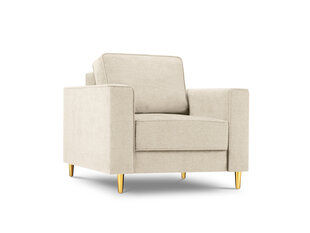 Krēsls Micadoni Home Dunas, smilškrāsas/zelta krāsas cena un informācija | Atpūtas krēsli | 220.lv