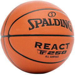Basketbola bumba Spalding TF-250 React, 5 izmērs cena un informācija | Basketbola bumbas | 220.lv