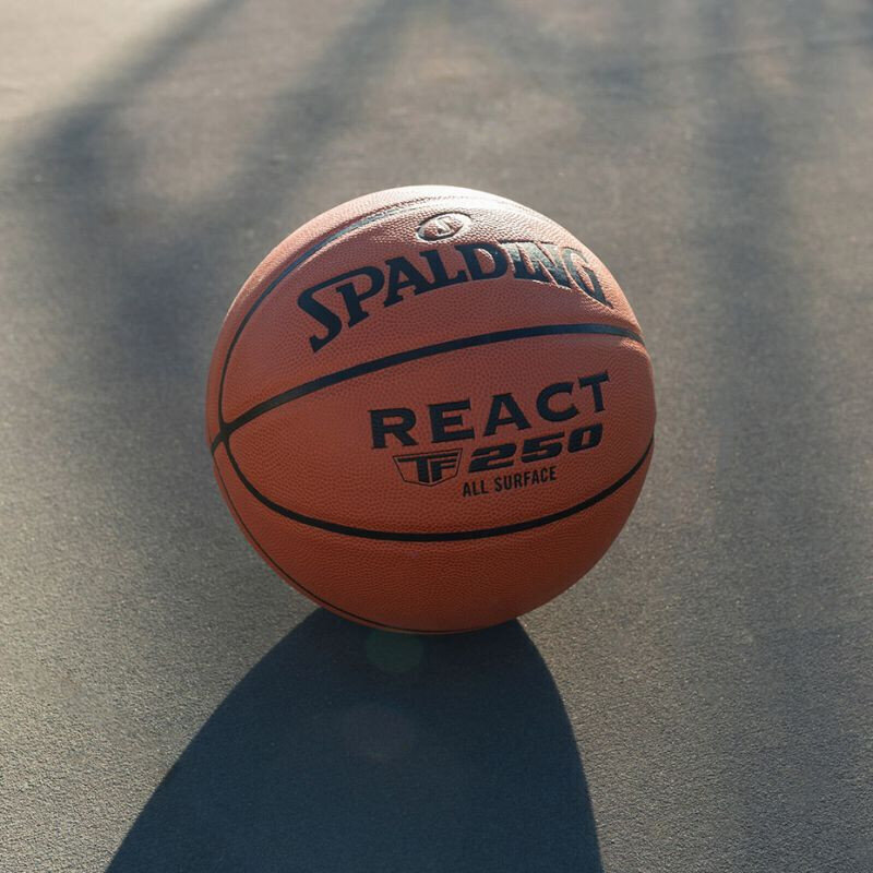 Basketbola bumba Spalding TF-250 React, 5 izmērs cena un informācija | Basketbola bumbas | 220.lv