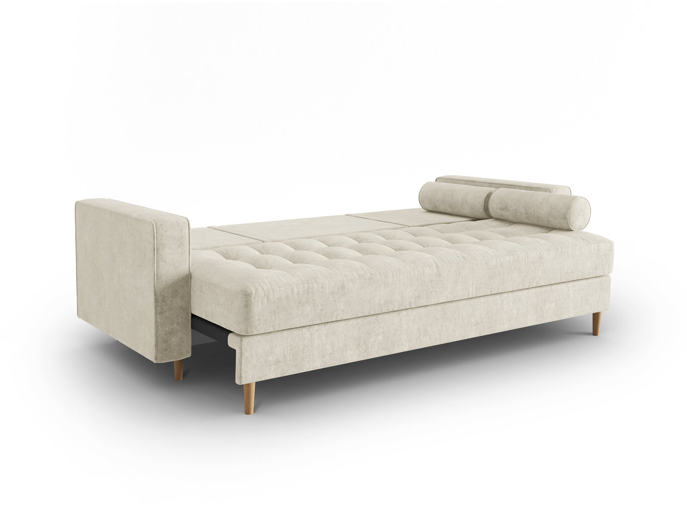 Trīsvietīgs dīvāns Micadoni Home Gobi, smilškrāsas cena un informācija | Dīvāni | 220.lv