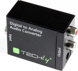 Audio signāla pārveidotājs Techly Toslink SPDIF koaksiālais uz analogo RCA L / R cena un informācija | Adapteri un USB centrmezgli | 220.lv