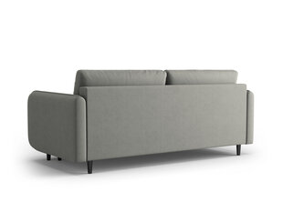 Trīsvietīgs dīvāns Micadoni Home Scaleta, gaiši pelēks/melns cena un informācija | Dīvāni | 220.lv