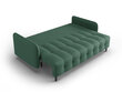 Trīsvietīgs dīvāns Micadoni Home Scaleta, zaļš/melns cena un informācija | Dīvāni | 220.lv