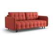 Trīsvietīgs dīvāns Micadoni Home Scaleta, sarkans/melns цена и информация | Dīvāni | 220.lv