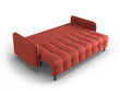 Trīsvietīgs dīvāns Micadoni Home Scaleta, sarkans/melns цена и информация | Dīvāni | 220.lv