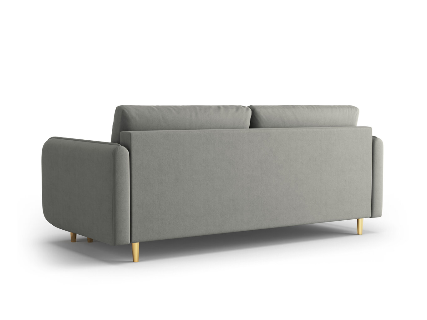 Trīsvietīgs dīvāns Micadoni Home Scaleta, gaiši pelēks/zeltainas krāsas цена и информация | Dīvāni | 220.lv