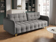 Trīsvietīgs dīvāns Micadoni Home Scaleta, gaiši pelēks/zeltainas krāsas цена и информация | Dīvāni | 220.lv