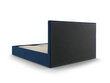 Velūra gulta Micadoni Home Phaedra 180x200 cm, zila cena un informācija | Gultas | 220.lv