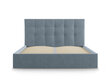 Velūra gulta Micadoni Home Phaedra 180x200 cm, gaiši zila cena un informācija | Gultas | 220.lv