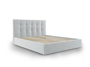 Кровать велюровая Micadoni Home Phaedra 140x200 см, светло-серая цена и информация | Кровати | 220.lv