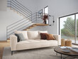 Trīsvietīgs dīvāns Micadoni Home Marram, gaišas smilškrāsas/melns цена и информация | Dīvāni | 220.lv