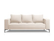 Trīsvietīgs dīvāns Micadoni Home Marram, gaišas smilškrāsas/melns цена и информация | Dīvāni | 220.lv