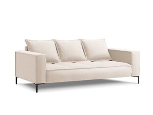 Trīsvietīgs dīvāns Micadoni Home Marram, gaišas smilškrāsas/melns cena un informācija | Dīvāni | 220.lv
