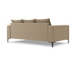 Trīsvietīgs dīvāns Micadoni Home Marram, smilškrāsas/melns cena un informācija | Dīvāni | 220.lv