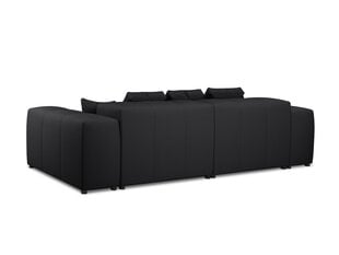 Trīsvietīgs dīvāns Micadoni Home Margo, melns cena un informācija | Dīvāni | 220.lv