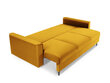 Trīsvietīgs velūra dīvāns Micadoni Home Leona, dzeltens/melns цена и информация | Dīvāni | 220.lv