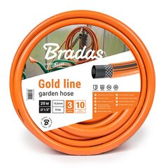 Садовый поливной шланг Bradas GOLD LINE 1/2" - 30 м цена и информация | Оборудование для полива | 220.lv