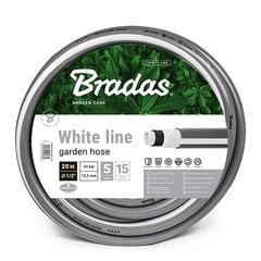 Dārza laistīšanas šļūtene 5 slāņu Bradas WHITE LINE 5/8" - 20 m цена и информация | Оборудование для полива | 220.lv